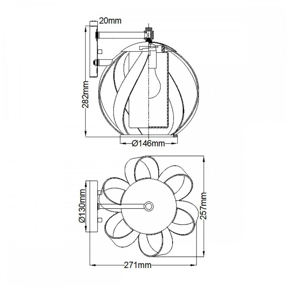 QN-BLACKSMITH1-OBK Blacksmith 1 Light Outdoor Wall Light Old Black