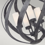 QN-BLACKSMITH-4P-OBK Blacksmith 4 Light Outdoor Chandelier Old Black
