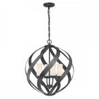 QN-BLACKSMITH-4P-OBK Blacksmith 4 Light Outdoor Chandelier Old Black