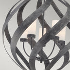 QN-BLACKSMITH-5P-OBK Blacksmith 5 Light Outdoor Chandelier Old Black