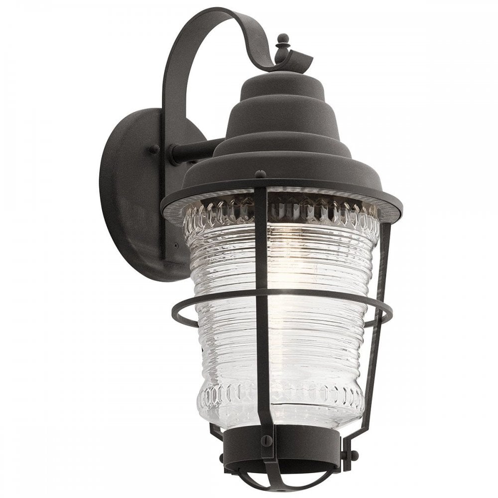QN-CHANCE-HARBOR-L Chance Harbor 1 Light Large Wall Lantern Weathered Zinc
