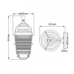 QN-CHANCE-HARBOR-L Chance Harbor 1 Light Large Wall Lantern Weathered Zinc