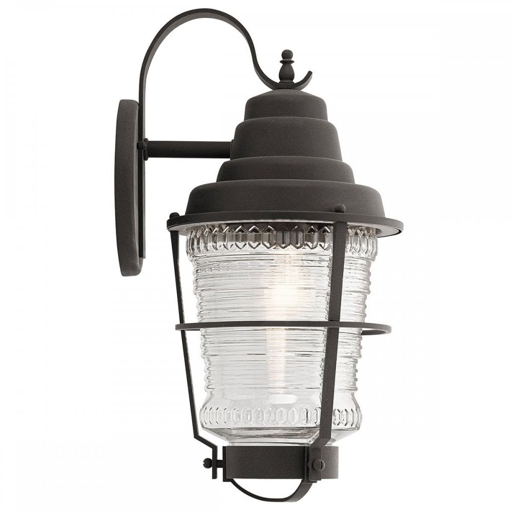 QN-CHANCE-HARBOR-L Chance Harbor 1 Light Large Wall Lantern Weathered Zinc