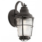 QN-CHANCE-HARBOR-S Chance Harbor 1 Light Small Wall Lantern Weathered Zinc