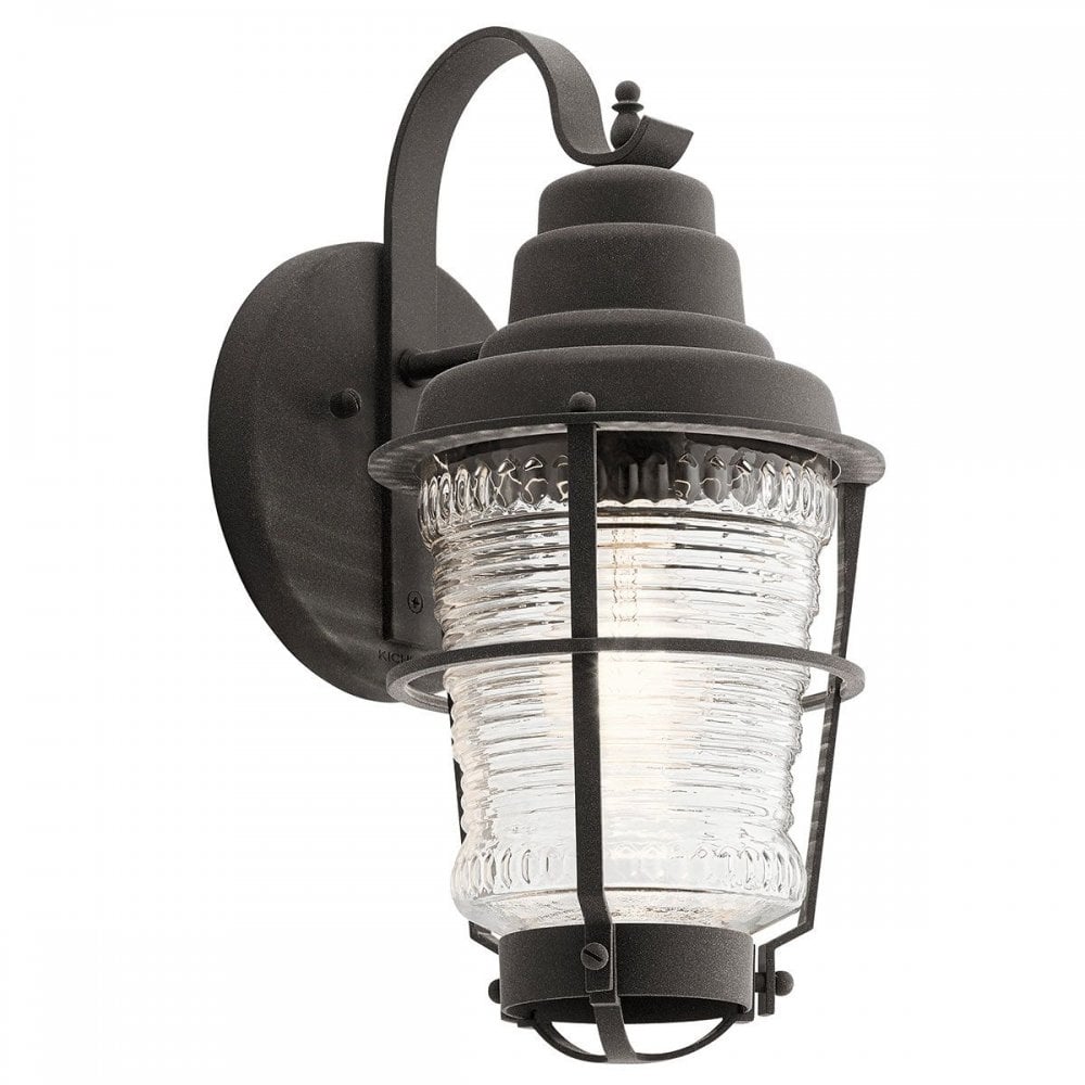 QN-CHANCE-HARBOR-S Chance Harbor 1 Light Small Wall Lantern Weathered Zinc