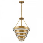 QN-ECHELON-4P Echelon 4 Light Pendant Heritage Brass