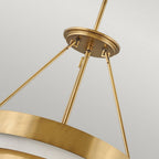 QN-ECHELON-4P Echelon 4 Light Pendant Heritage Brass