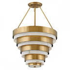 QN-ECHELON-4P Echelon 4 Light Pendant Heritage Brass