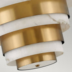 QN-ECHELON-8P Echelon 8 Light Pendant Heritage Brass