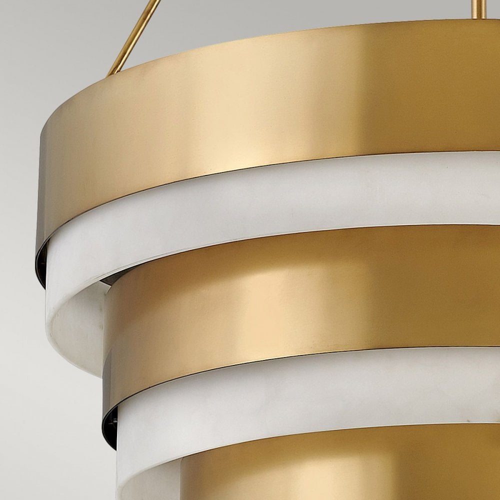 QN-ECHELON-8P Echelon 8 Light Pendant Heritage Brass