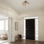 QN-ECHELON-SF Echelon 3 Light Semi-flush Heritage Brass