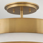 QN-ECHELON-SF Echelon 3 Light Semi-flush Heritage Brass