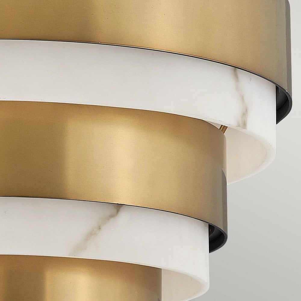 QN-ECHELON-SF Echelon 3 Light Semi-flush Heritage Brass