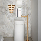 QN-ECHELON-W Echelon LED Wall Light Heritage Brass