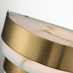QN-ECHELON-W Echelon LED Wall Light Heritage Brass