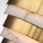 QN-ECHELON-W Echelon LED Wall Light Heritage Brass