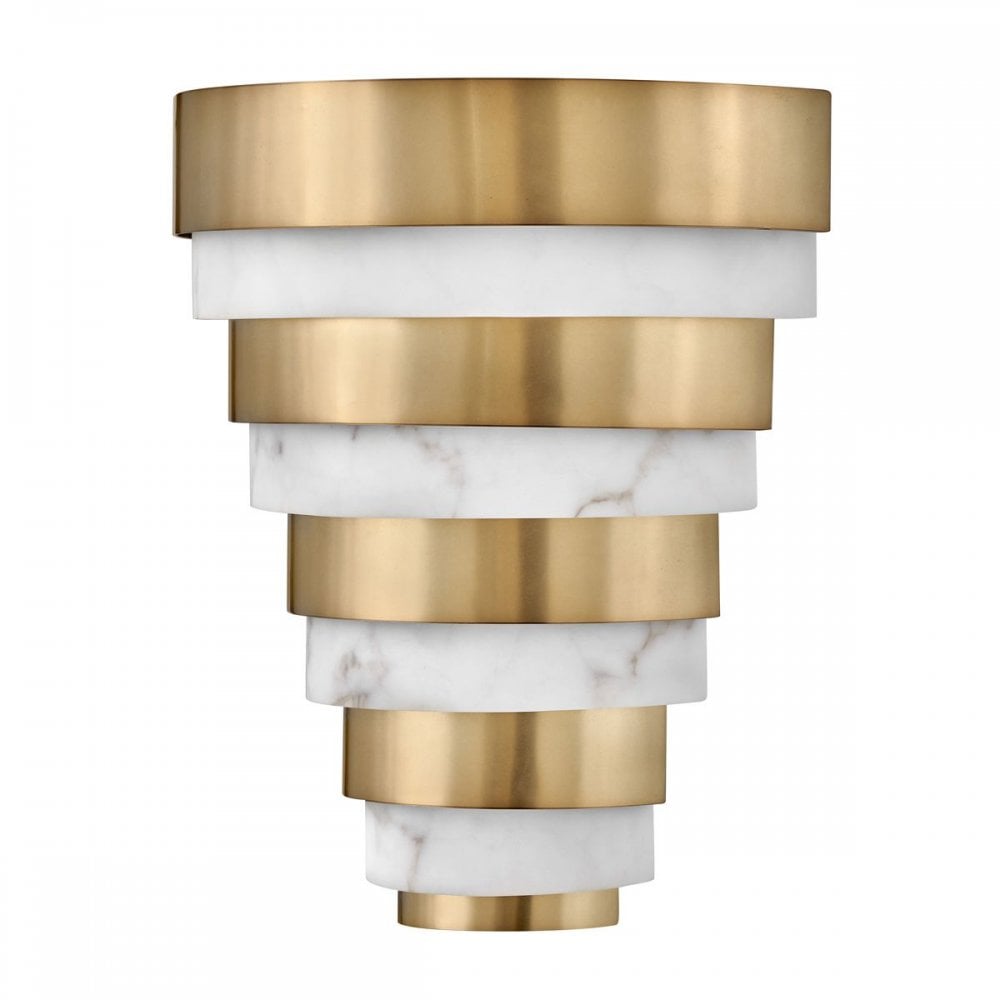 QN-ECHELON-W Echelon LED Wall Light Heritage Brass
