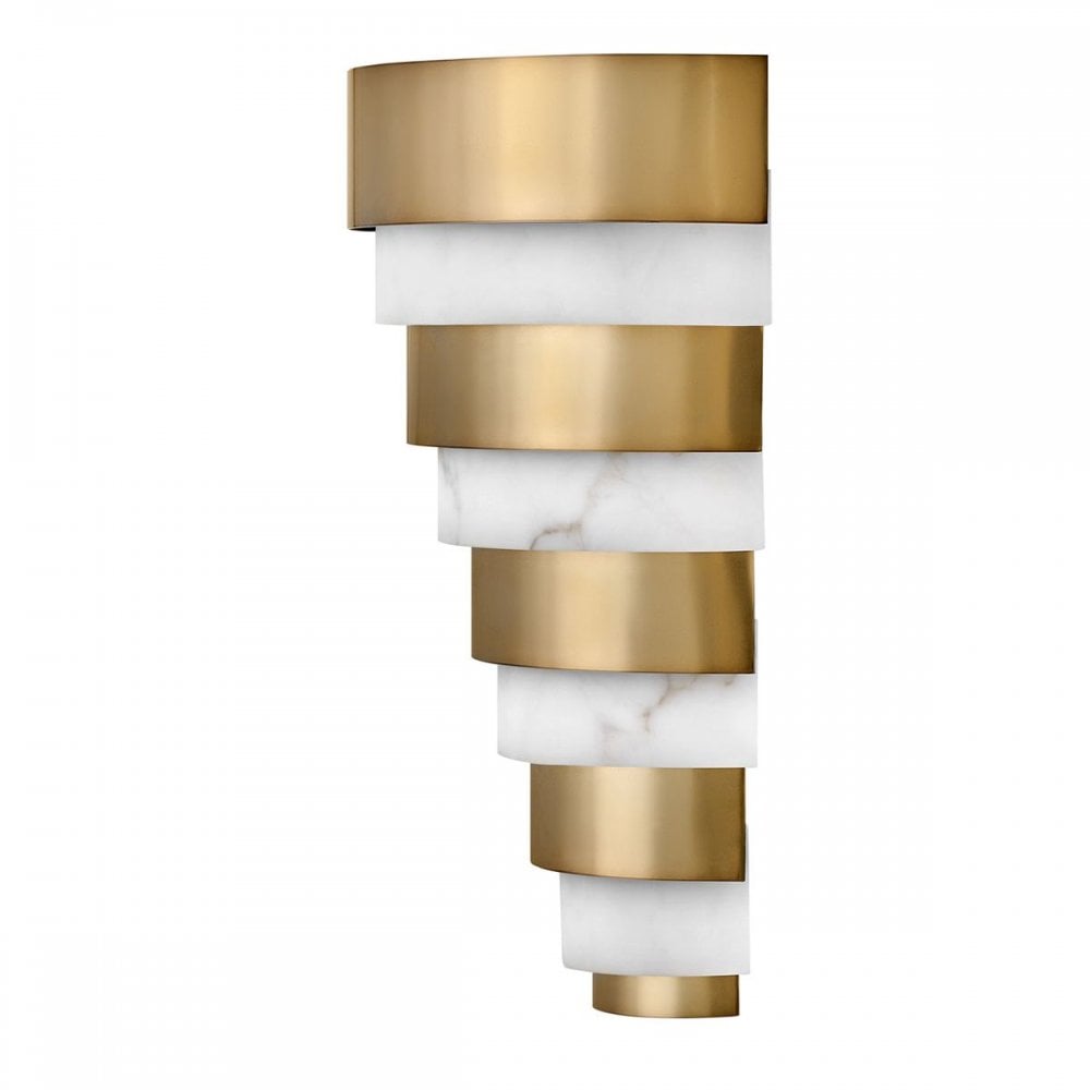QN-ECHELON-W Echelon LED Wall Light Heritage Brass