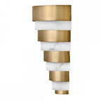 QN-ECHELON-W Echelon LED Wall Light Heritage Brass