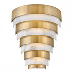 QN-ECHELON-W Echelon LED Wall Light Heritage Brass