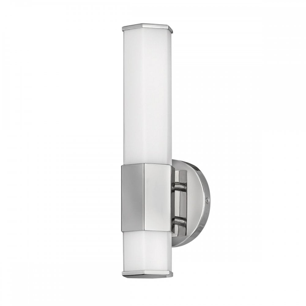 QN-FACET-LED1-PC-BATH Facet Single LED Wall Light - Polished Chrome