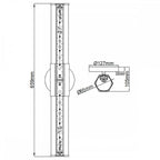 QN-FACET-LED2-BK-BATH Facet Dual LED Wall Light Matte Black