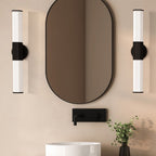 QN-FACET-LED2-BK-BATH Facet Dual LED Wall Light Matte Black