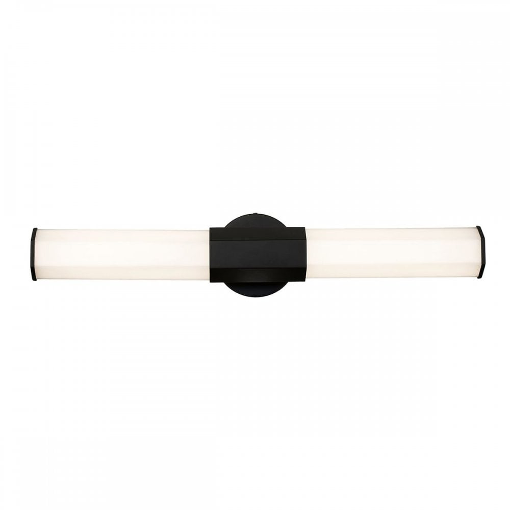 QN-FACET-LED2-BK-BATH Facet Dual LED Wall Light Matte Black