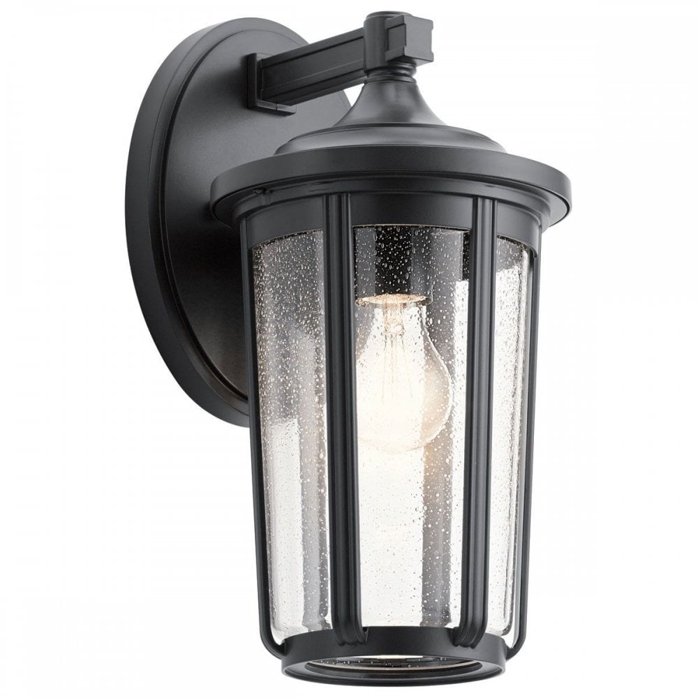 QN-FAIRFIELD-L-BK Fairfield 1 Light Large Wall Lantern Black