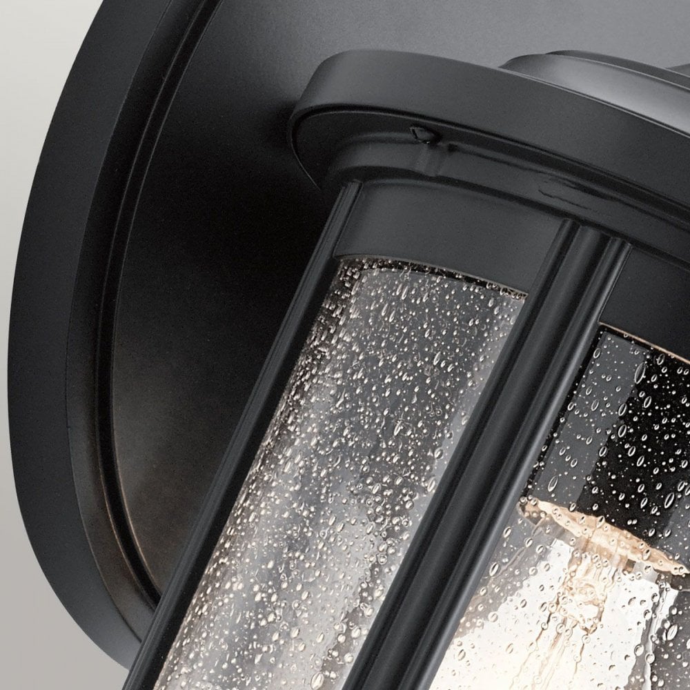 QN-FAIRFIELD-L-BK Fairfield 1 Light Large Wall Lantern Black