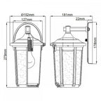 QN-FAIRFIELD-M-OZ Fairfield 1 Light Medium Wall Lantern - Bronze
