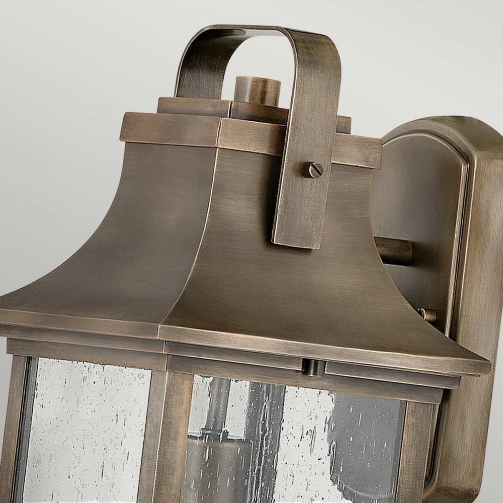 QN-GRANT-M-BU Grant 1 Light Medium Wall Lantern Burnished Bronze