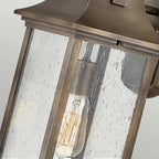 QN-GRANT-M-BU Grant 1 Light Medium Wall Lantern Burnished Bronze