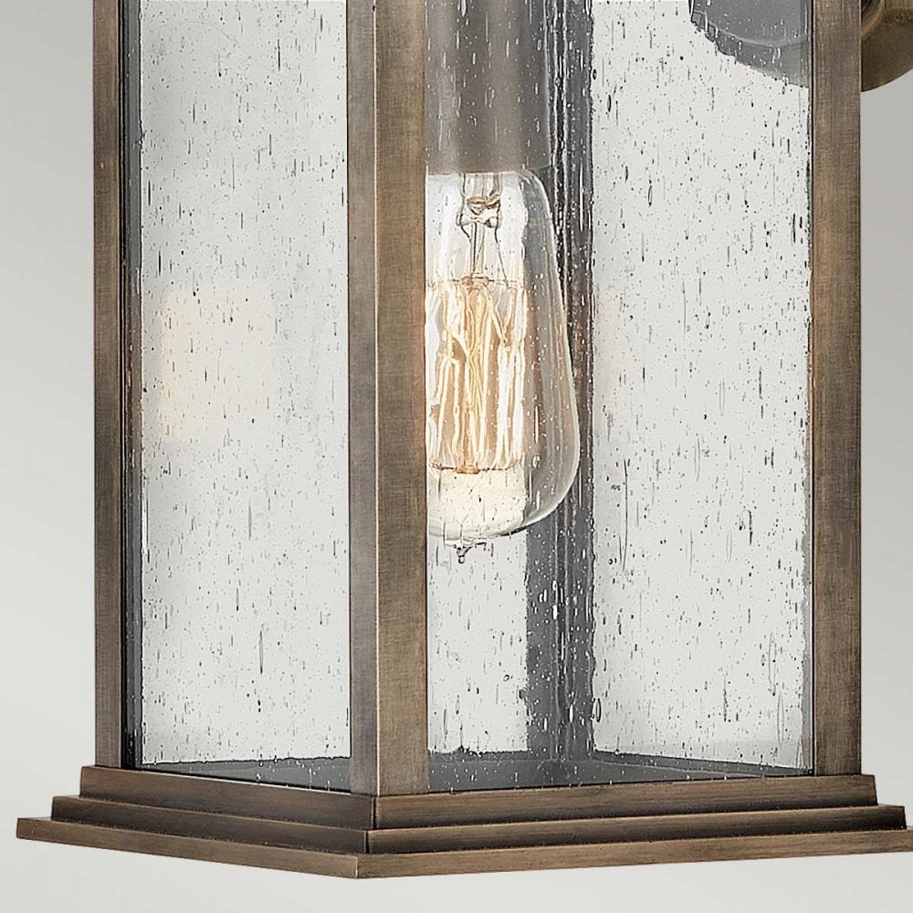 QN-GRANT-M-BU Grant 1 Light Medium Wall Lantern Burnished Bronze