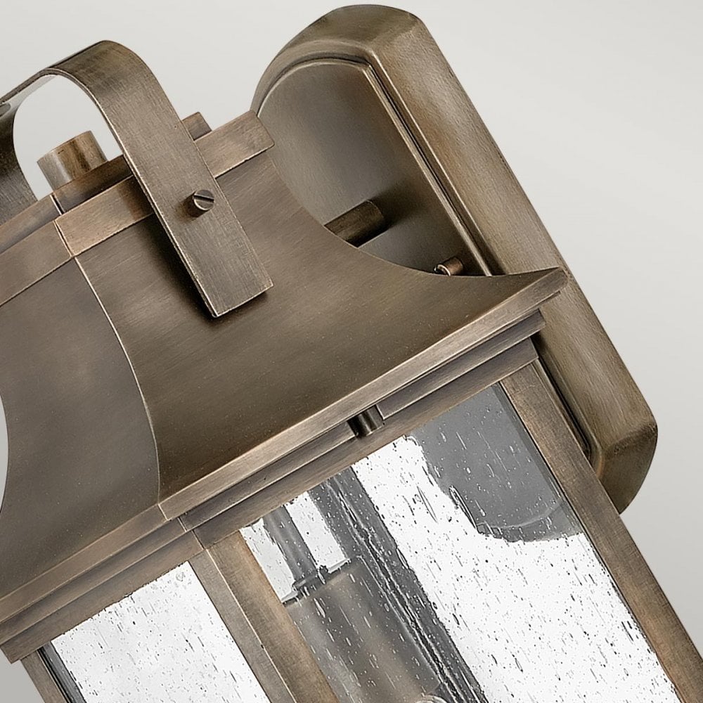 QN-GRANT-M-BU Grant 1 Light Medium Wall Lantern Burnished Bronze