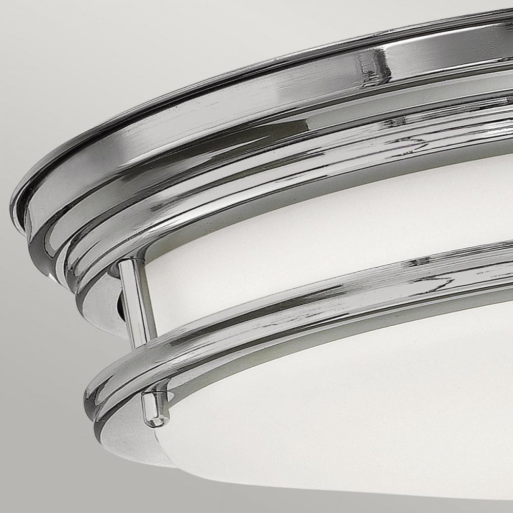 QN-HADRIAN-FS-CM-OPAL Hadrian 2 Light Flush - Opal Glass - Chrome