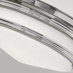QN-HADRIAN-FS-CM-OPAL Hadrian 2 Light Flush - Opal Glass - Chrome