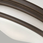 QN-HADRIAN-FS-OZ-OPAL Hadrian 2 Light Flush - Opal Glass - Oil Rubbed Bronze