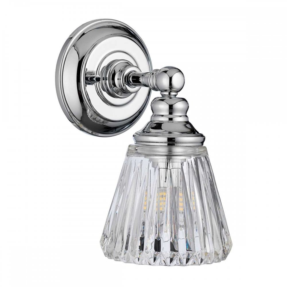 QN-KEYNES1-BATH Keynes 1 Light Wall Light Polished Chrome