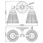QN-KEYNES2-BATH Keynes 2 Light Wall Light Polished Chrome