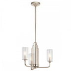 QN-KIMROSE3-PN Kimrose 3 Light Chandelier - Polished Nickel
