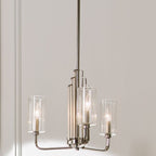 QN-KIMROSE3-PN Kimrose 3 Light Chandelier - Polished Nickel