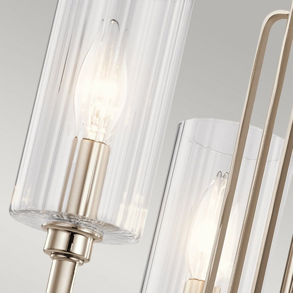 QN-KIMROSE3-PN Kimrose 3 Light Chandelier - Polished Nickel