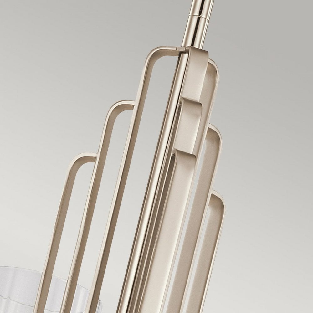 QN-KIMROSE3-PN Kimrose 3 Light Chandelier - Polished Nickel
