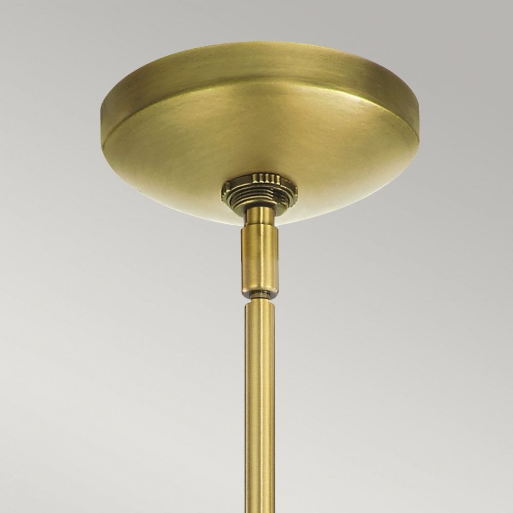 QN-KIMROSE6-BNB Kimrose 6 Light Chandelier - Brass Brushed Natural Brass