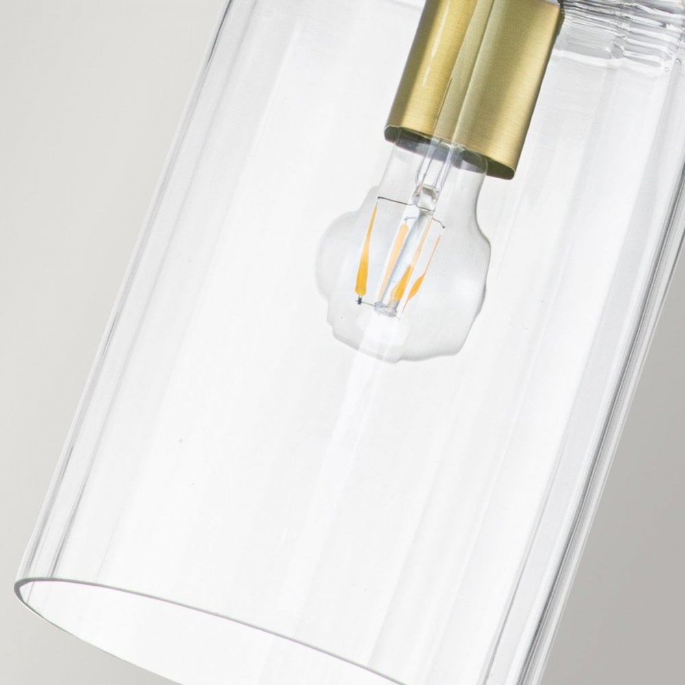 QN-KIMROSE-MP-BNB Kimrose 1 Light Mini Pendant - Brass Brushed Natural Brass