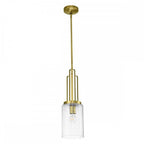 QN-KIMROSE-MP-BNB Kimrose 1 Light Mini Pendant - Brass Brushed Natural Brass
