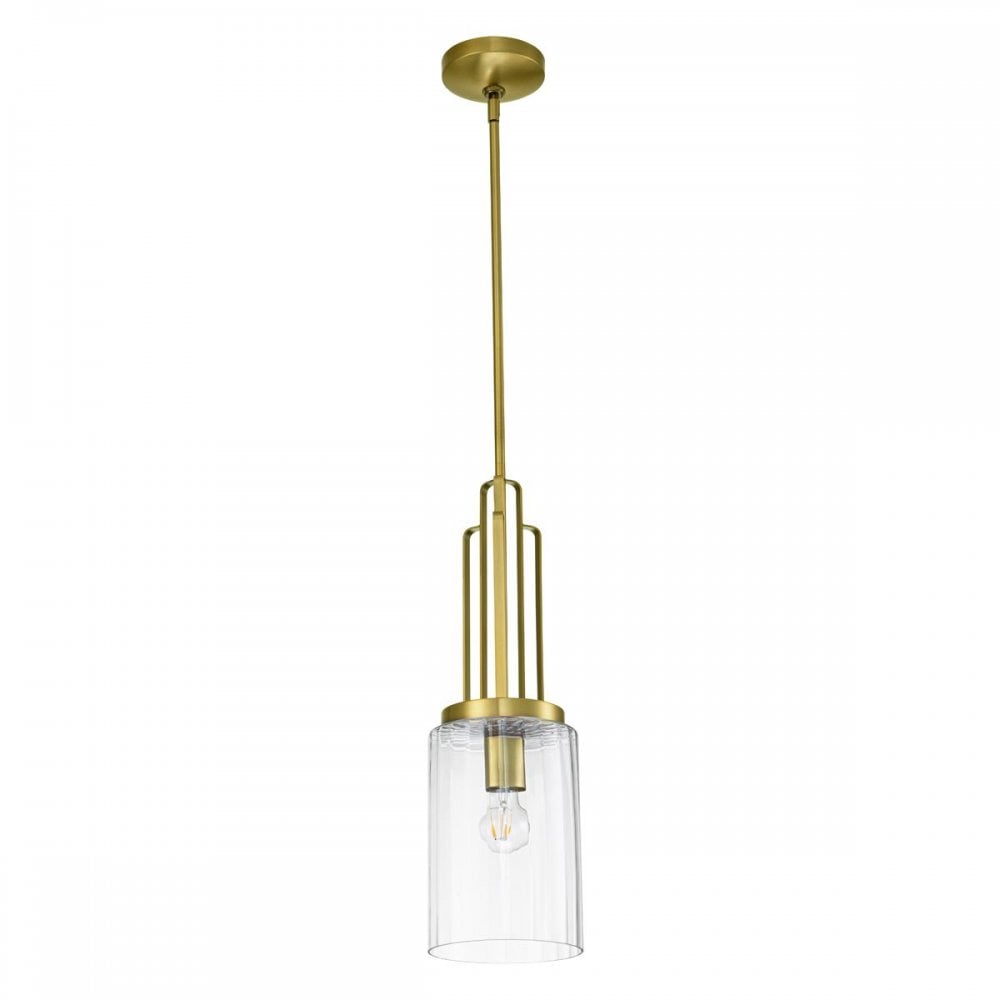QN-KIMROSE-MP-BNB Kimrose 1 Light Mini Pendant - Brass Brushed Natural Brass