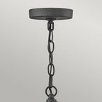 QN-LAKEHOUSE8-S-DZ Lakehouse 1 Light Small Chain Lantern Aged Zinc with Driftwood Grey