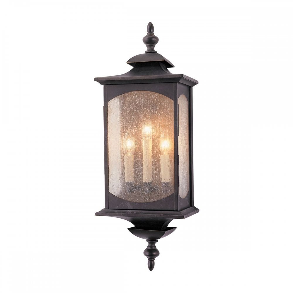 QN-MARKET-SQUARE-L Market Square 3 Light Wall Light Oil Rubbed Bronze